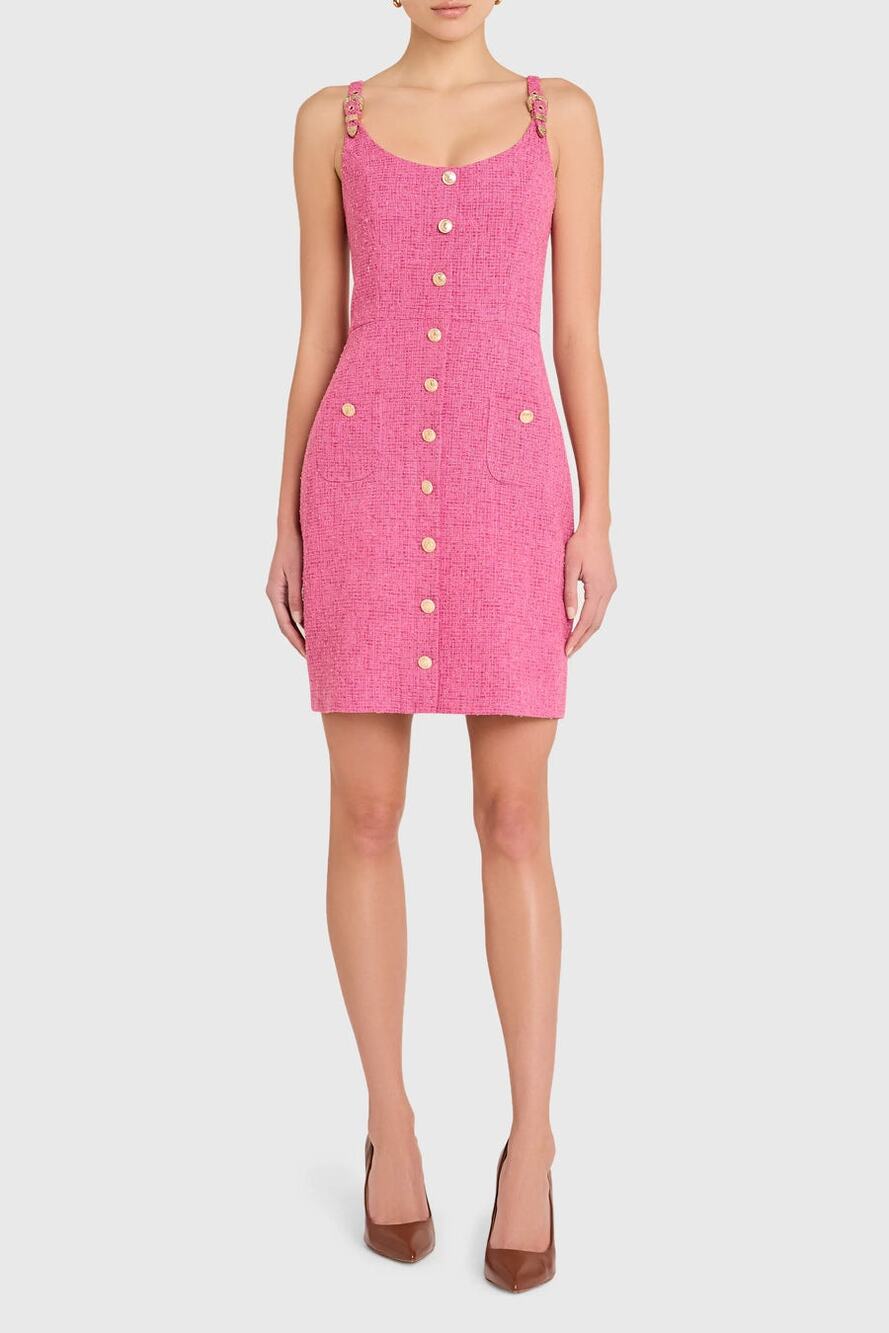 Amanda Uprichard Finely Raspberry Tweed Mini Dress NWT